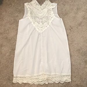 Sheer White dress/beach cover up